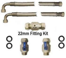 22mm High Flow Water Softener Fitting Kit